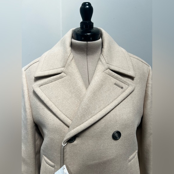 NWT Brunello Cucinelli Wool Cream Elegant Double Button Down Italy - Picture 2 of 12